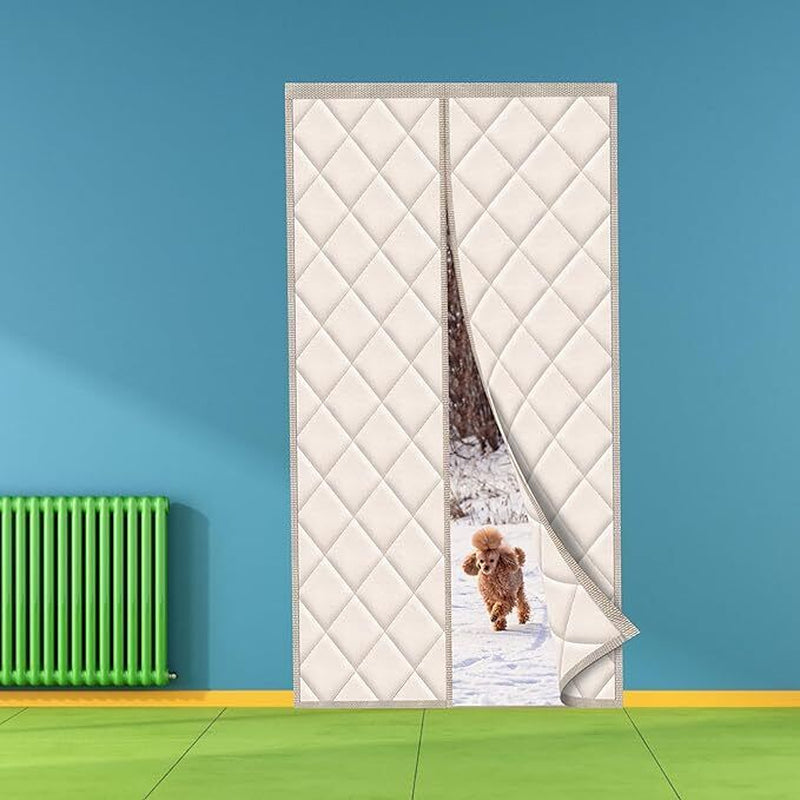 MEFENY Magnetic Thermal Insulated Door Curtain, 100X210Cm Thickened Weatherproof