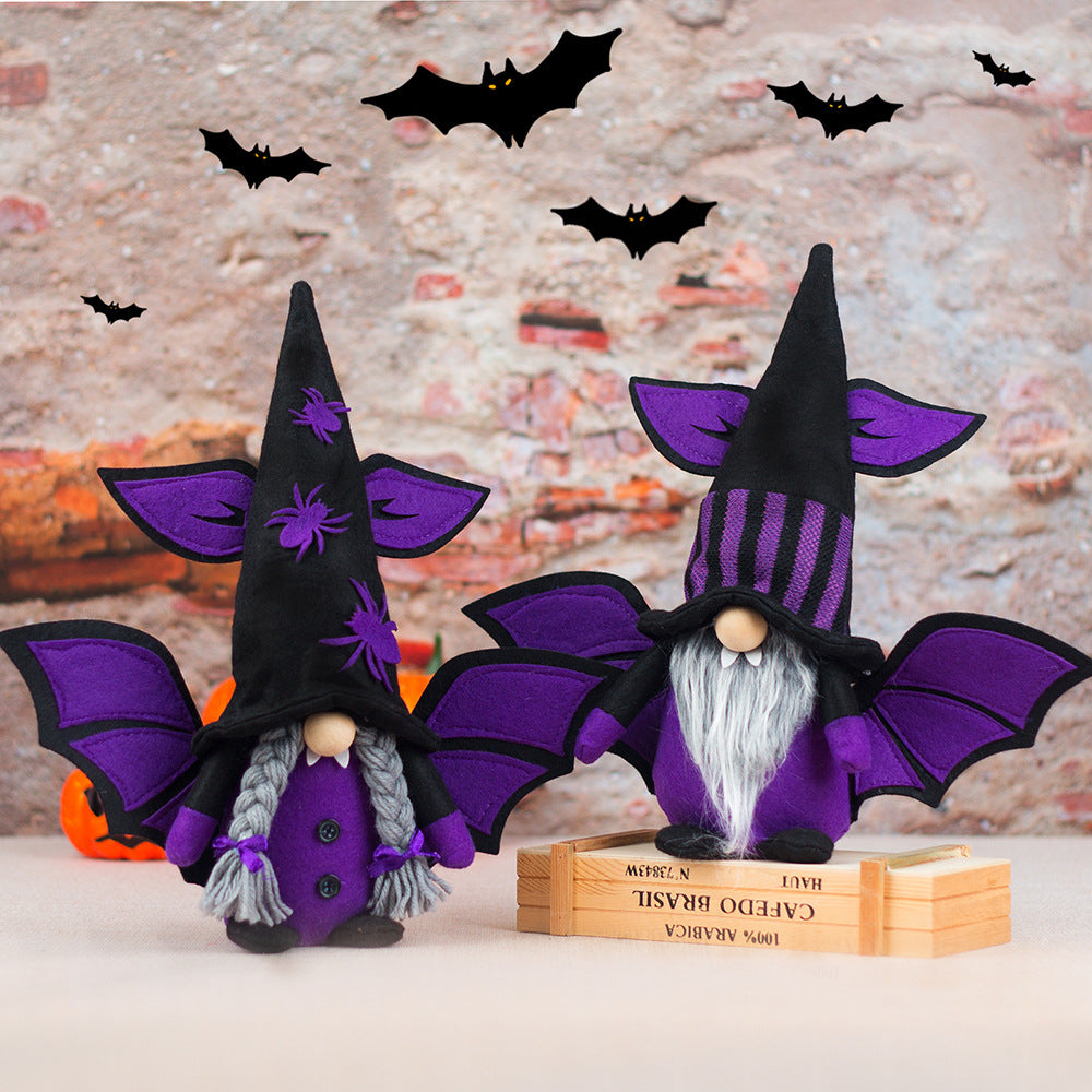 Halloween Bat Vampire Faceless Old Man Gnome