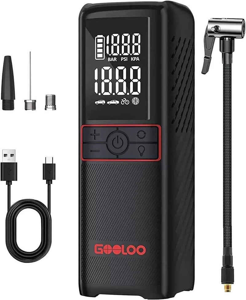 Gooloo Cordless Tyre Inflator Air Compressor Car Tyre Pump