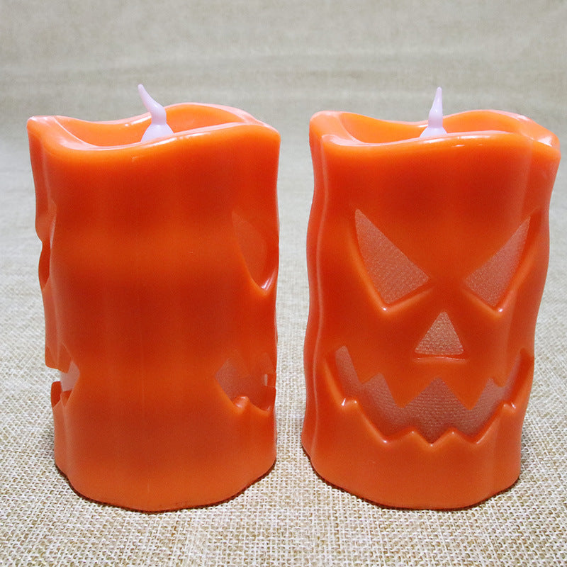 Halloween Flameless Candle Light LED Colourful Candlestick Table Decoration