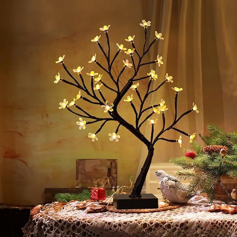 Vanthylit Multicolour Cherry Blossom Tree Light Up, 36 LED Bonsai Tree Colour