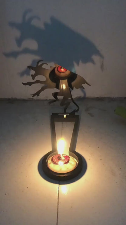 Halloween Fun Silhouette Shadow Candle Holder Decoration ornament