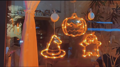 Halloween Party Window Hanging LED suction cup lamp Light