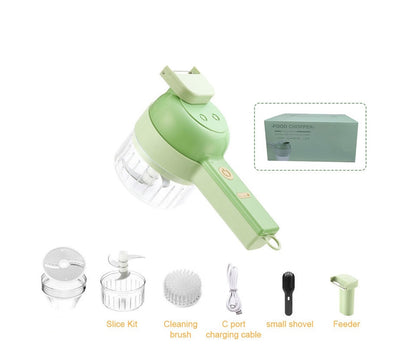 Multifunctional 4 In1 Electric Vegetable Cutter Slicer