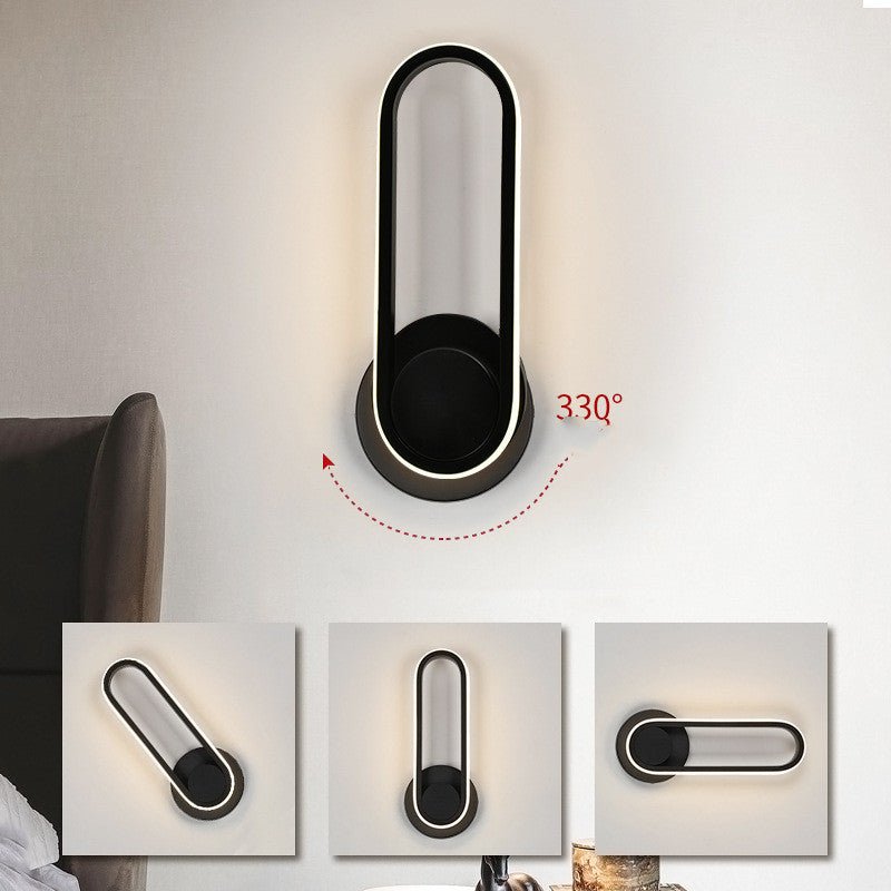 Bedside Bedroom Wall Lamp Indoor Rotatable Acrylic Led Wall Lamp - Haraps.com
