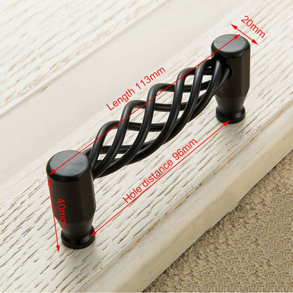 Kitchen Cabinet Door Handles Cupboard Drawer Black Handles Furniture - Haraps.com
