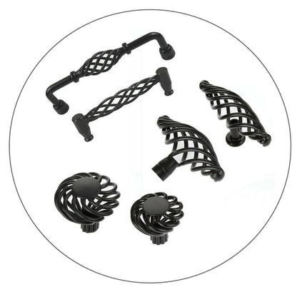 Kitchen Cabinet Door Handles Cupboard Drawer Black Handles Furniture - Haraps.com