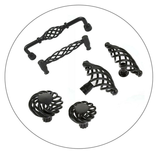 Kitchen Cabinet Door Handles Cupboard Drawer Black Handles Furniture - Haraps.com