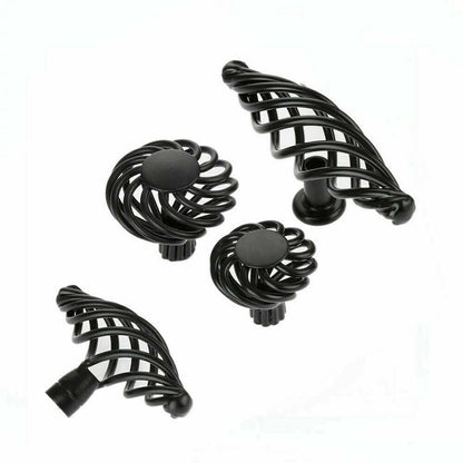 Kitchen Cabinet Door Handles Cupboard Drawer Black Handles Furniture - Haraps.com