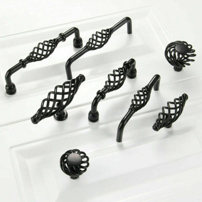 Kitchen Cabinet Door Handles Cupboard Drawer Black Handles Furniture - Haraps.com
