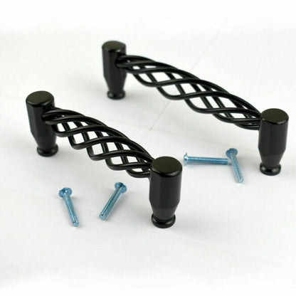 Kitchen Cabinet Door Handles Cupboard Drawer Black Handles Furniture - Haraps.com
