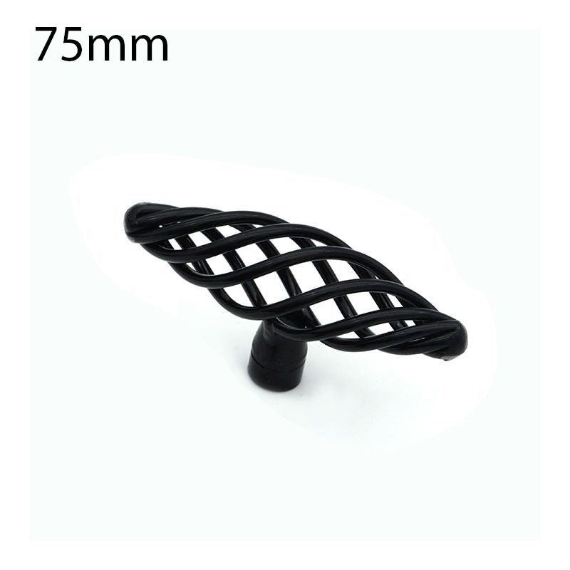 Kitchen Cabinet Door Handles Cupboard Drawer Black Handles Furniture - Haraps.com